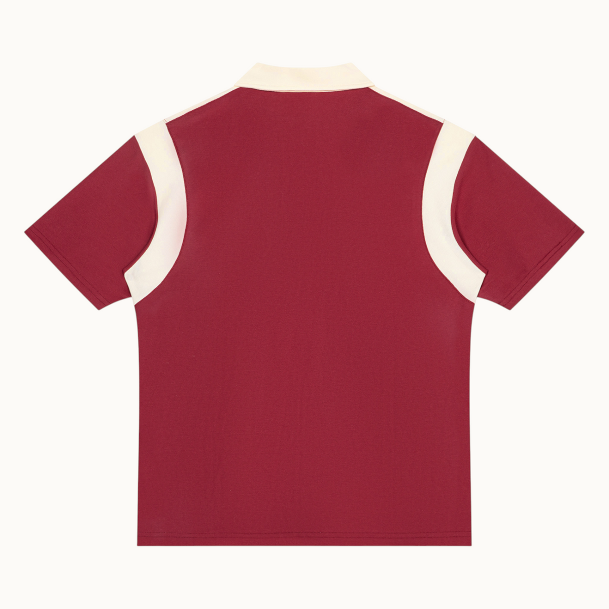 Unisex Color Block Quarter Zip Polo Shirt