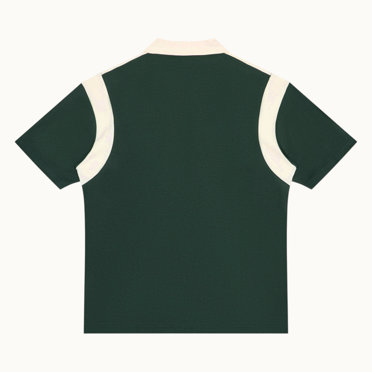 Unisex Color Block Quarter Zip Polo Shirt