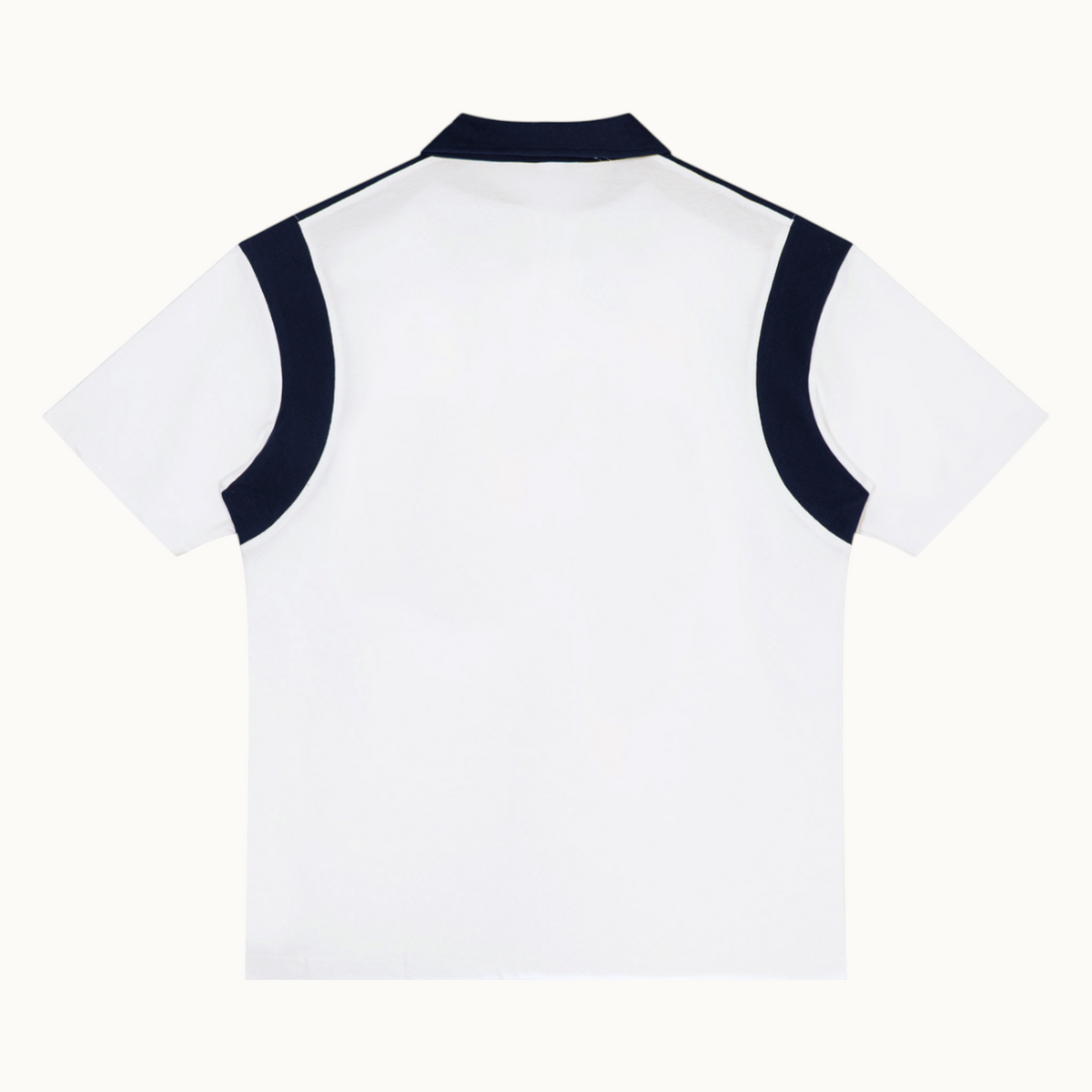 Unisex Color Block Quarter Zip Polo Shirt